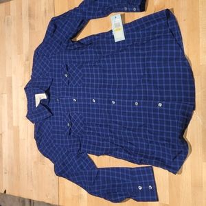 Women's Izod button down flannel medium